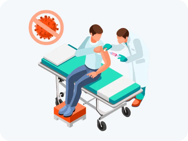 Imunizarea împotriva bolii Covid-19 prin vaccinare și verificarea imunității