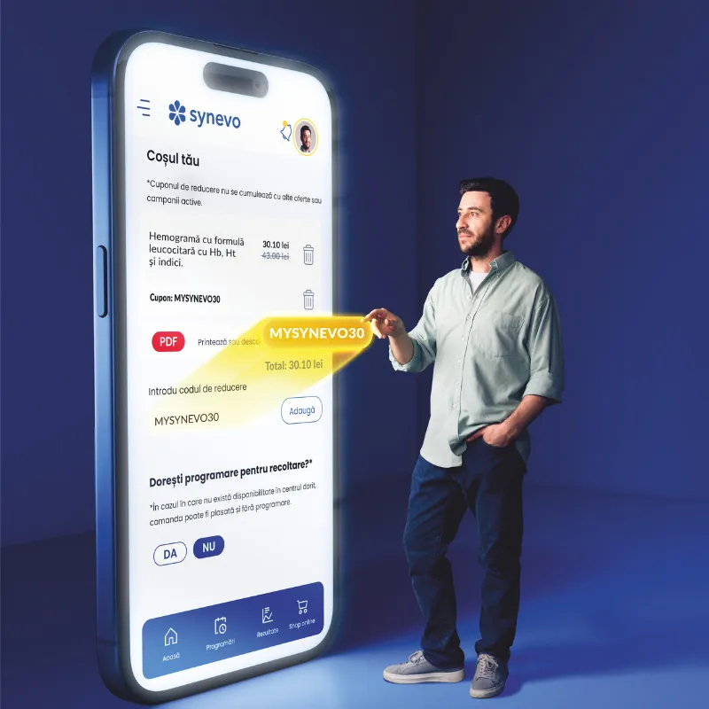 Sănătatea în control: 30% reducere exclusiv în MySynevo